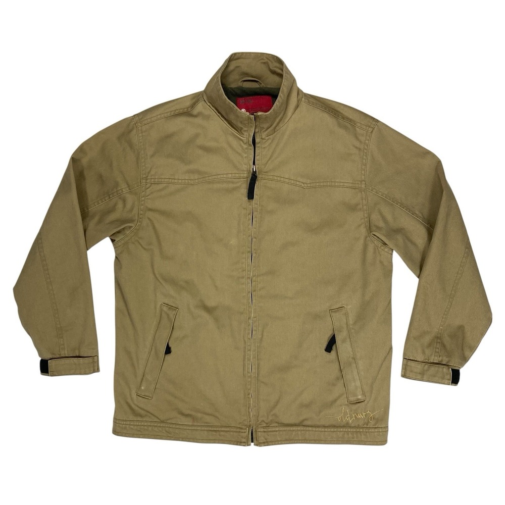 Old Navy Utility Bomber Jacket Youth XL Brown Full Zip Fleece Lined Insulated
